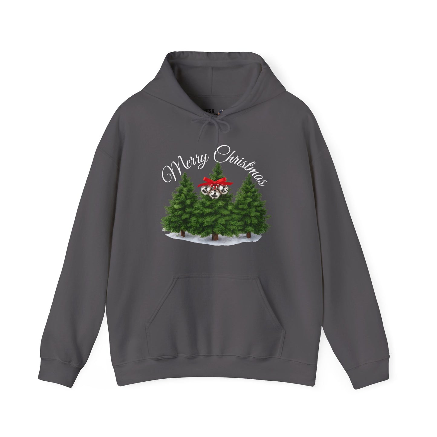 Merry Christmas Tree Hoodie — Holiday Sweatshirt, Seasonal Gift