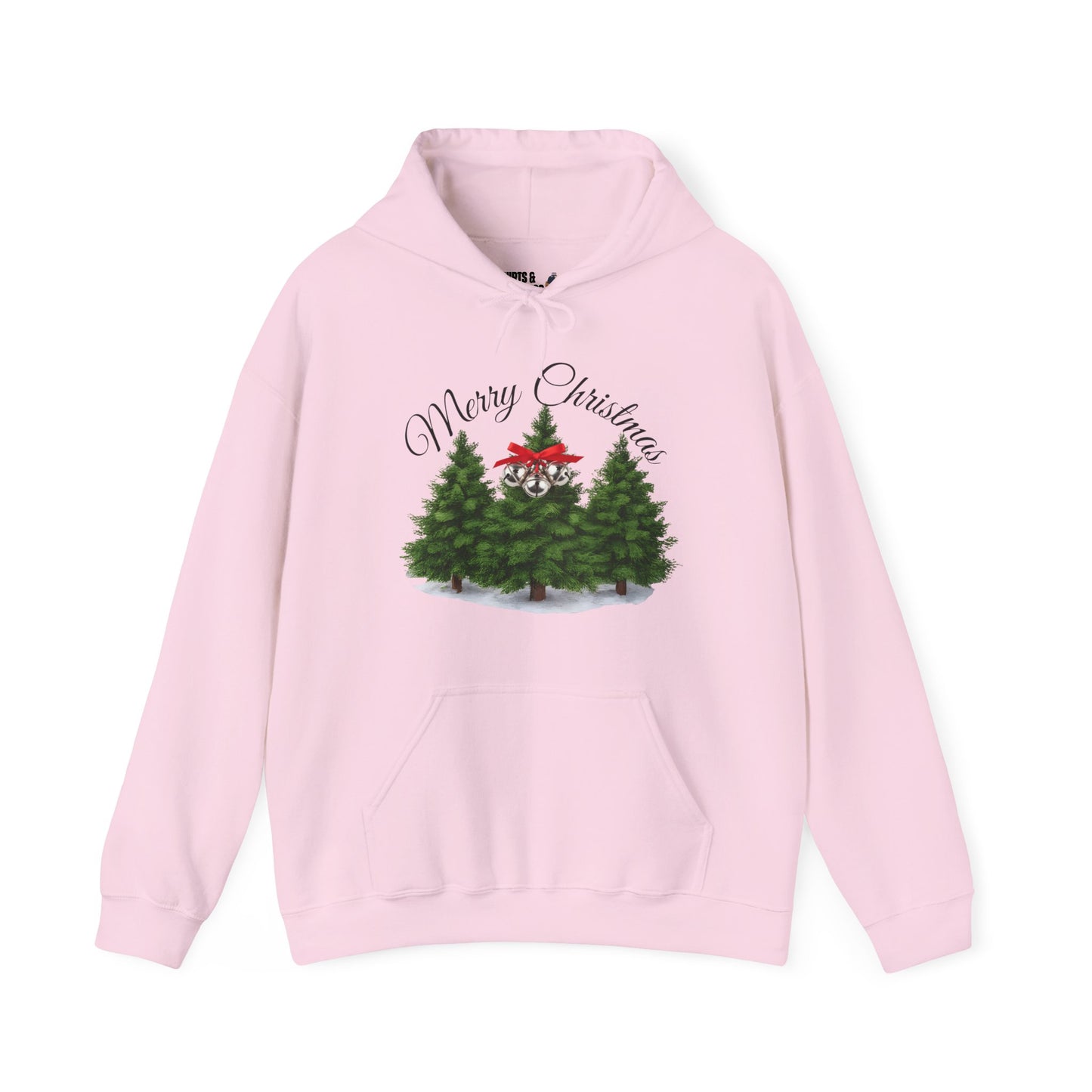 Merry Christmas Tree Hoodie — Holiday Sweatshirt, Seasonal Gift